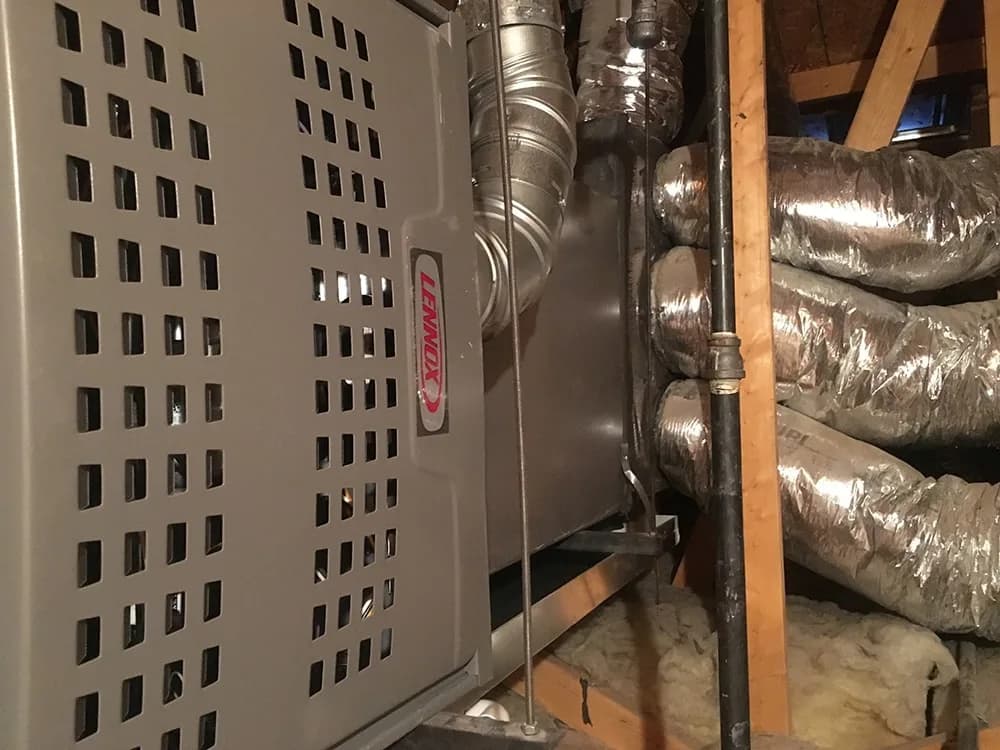 Professional air duct cleaning service in Las Vegas, technician cleaning residential HVAC ductwork