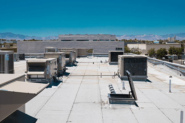 Commercial rooftop HVAC units