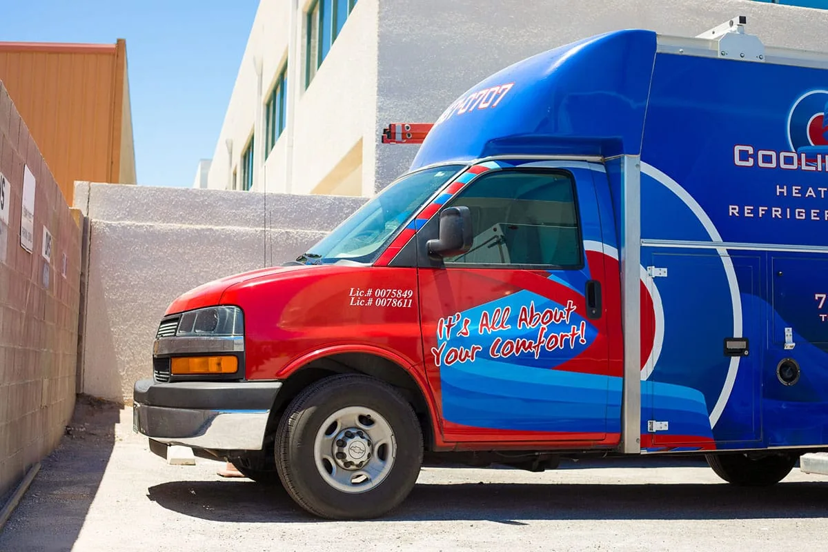 The Cooling Company box truck ready for dispatch