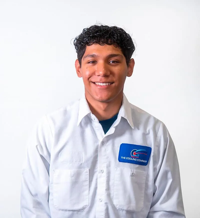 Justin, certified HVAC technician at The Cooling Company